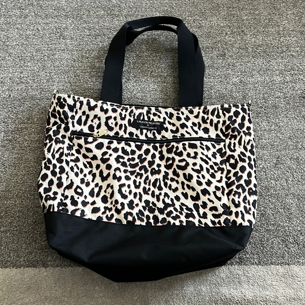 Leopard Print Travel Tote Bag